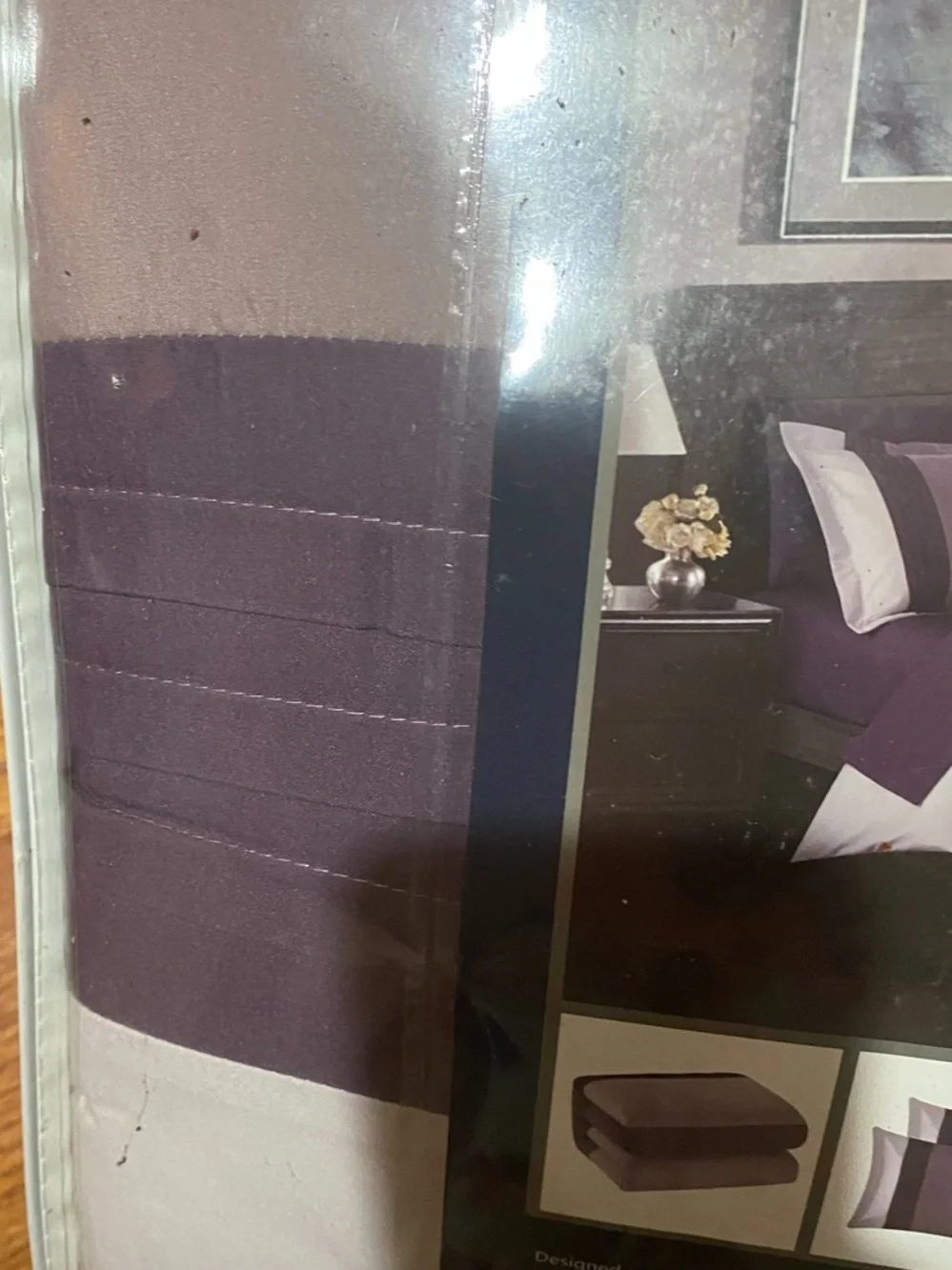 Ayelet 10-Piece Comforter Set in Mauve/Purple by